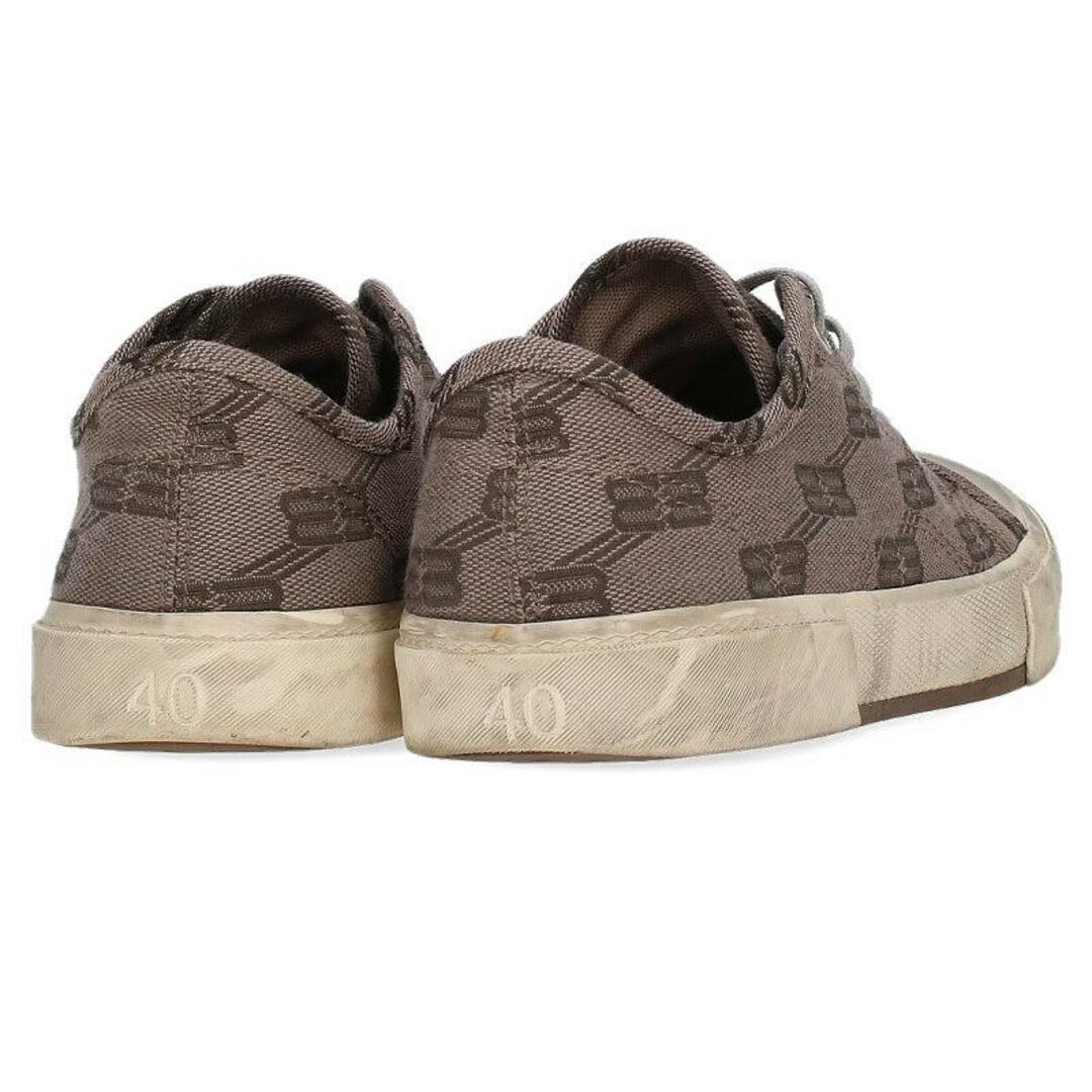 バレンシアガ PARIS LOW TOP BB MONOGRAM BBロゴキャンバスローカットスニーカー メンズ 40
