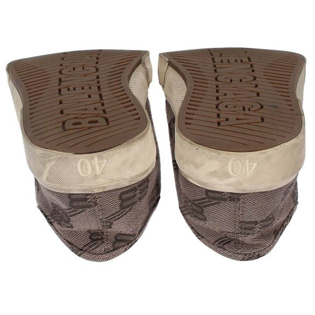 バレンシアガ PARIS LOW TOP BB MONOGRAM BBロゴキャンバスローカットスニーカー メンズ 40