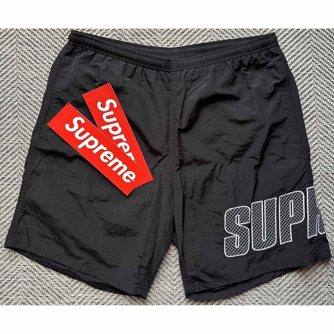 L Supreme Applique Water Short 黒 国内正規品