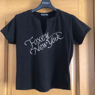 フォクシーニューヨーク(FOXEY NEW YORK)のフォクシーニューヨーク　Ｔシャツカットソー✨４０(カットソー(半袖/袖なし))