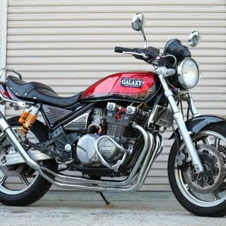 ゼファー400 ギャラクシー ぶち上げ マフラー 50.8π メッキの