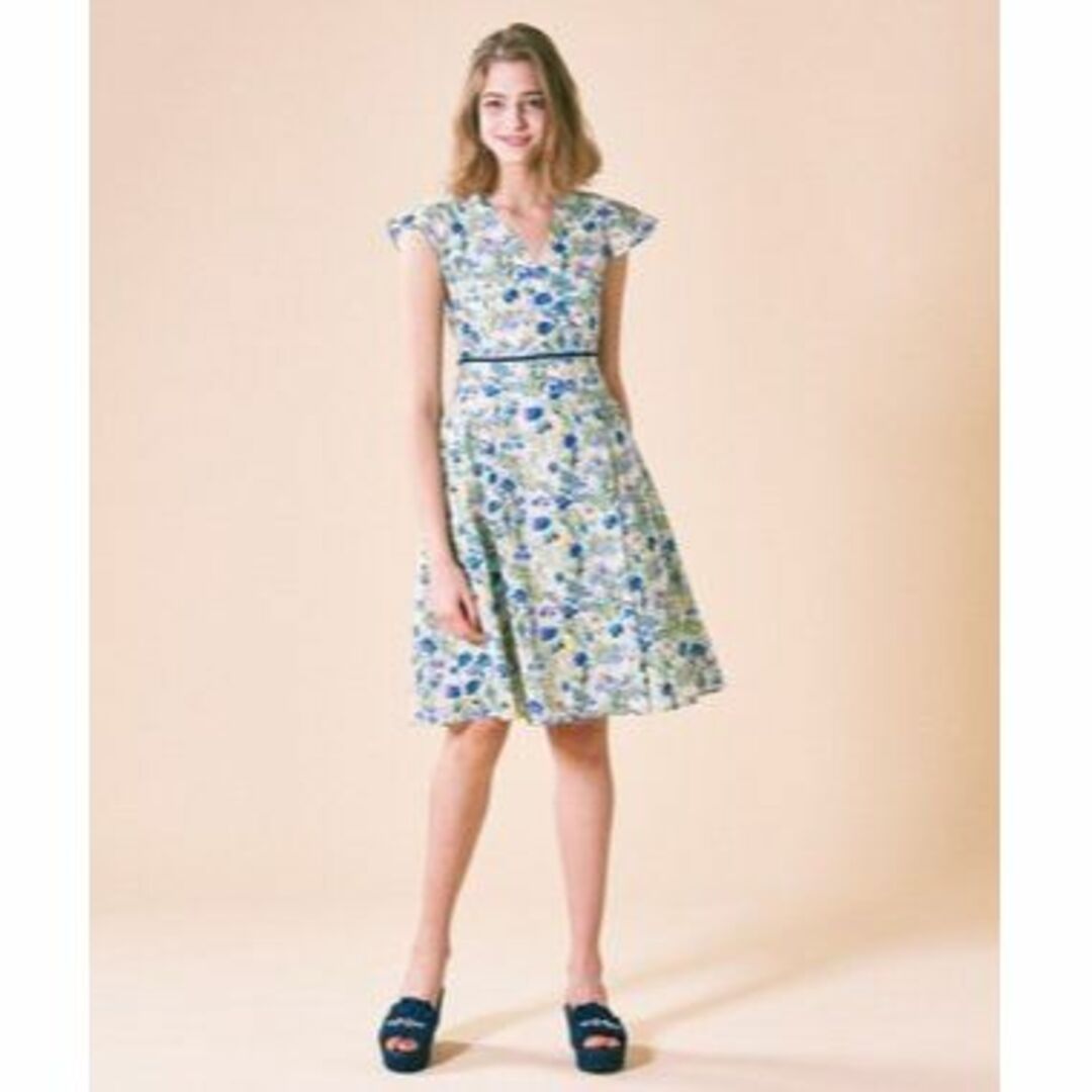 洗える!【リバティ×TOCCA】新品タグ♡綿 コットン 花 ワンピース 夏 1