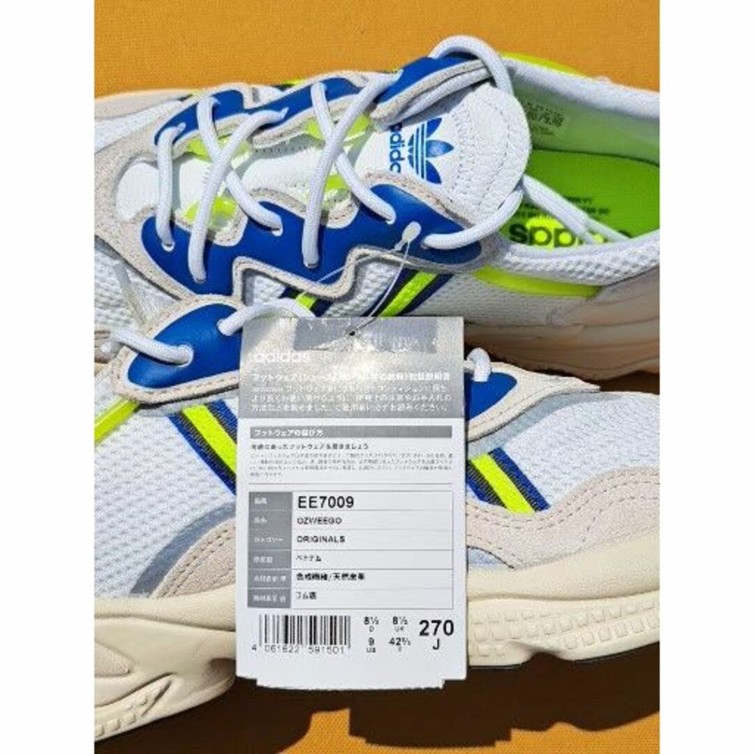 adidas(アディダス)のアディダス OZWEEGO 27,0cm 白青 オリジナルス メンズの靴/シューズ(スニーカー)の商品写真