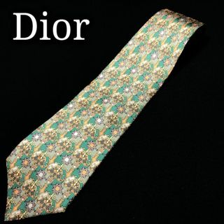 クリスチャンディオール(Christian Dior)のディオール 小紋 グリーン＆オレンジ ネクタイ A106-J16(ネクタイ)