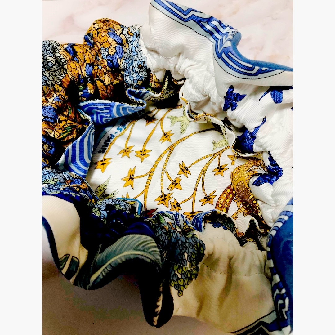 Hermes - 💙 エルメス ブルスアビジュー 巾着 ポーチ アクセサリー