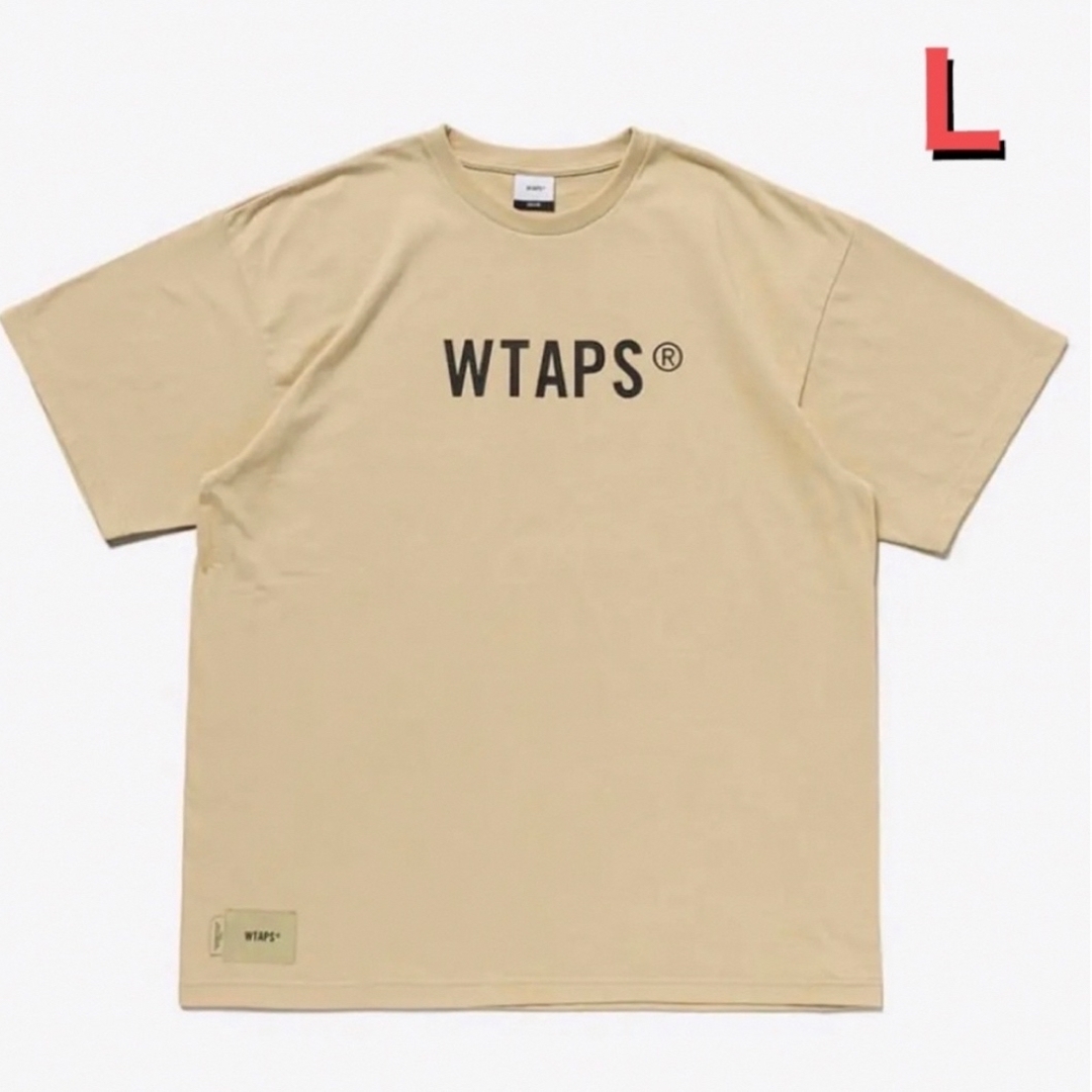 23SS WTAPS SIGN SS COTTON ベージュ Tシャツ Lサイズ