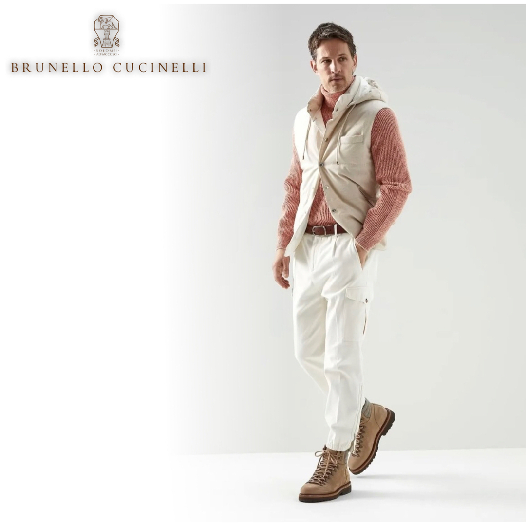 BRUNELLO CUCINELLI - J41☆未使用☆極上カシミヤブレンド フードつき