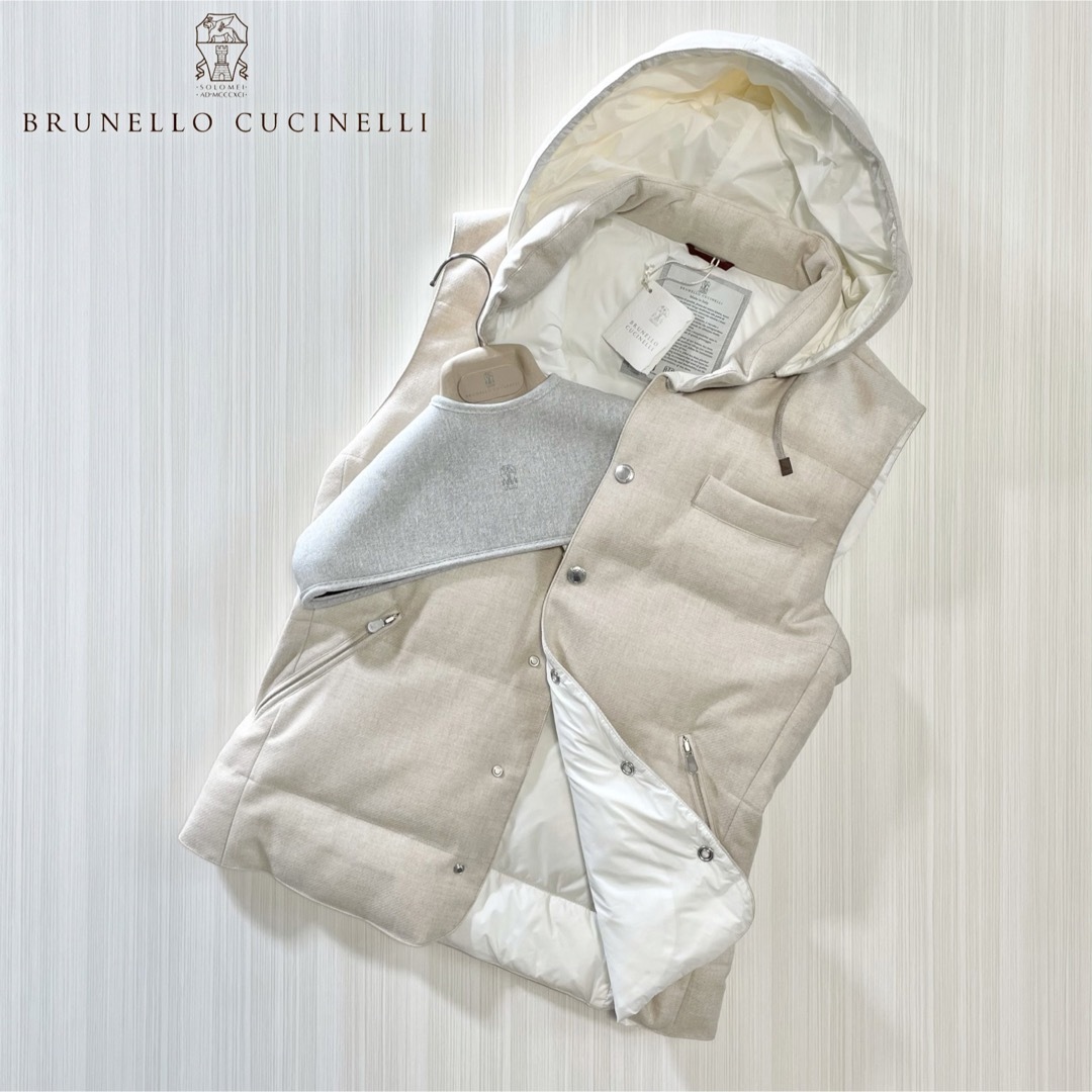 BRUNELLO CUCINELLI - J41☆未使用☆極上カシミヤブレンド フードつき