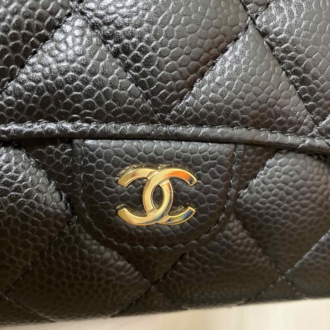 CHANEL(シャネル)の極美品♡シャネル　マトラッセ　ミディアムウォレット　キャビアスキン　三つ折り財布 レディースのファッション小物(財布)の商品写真