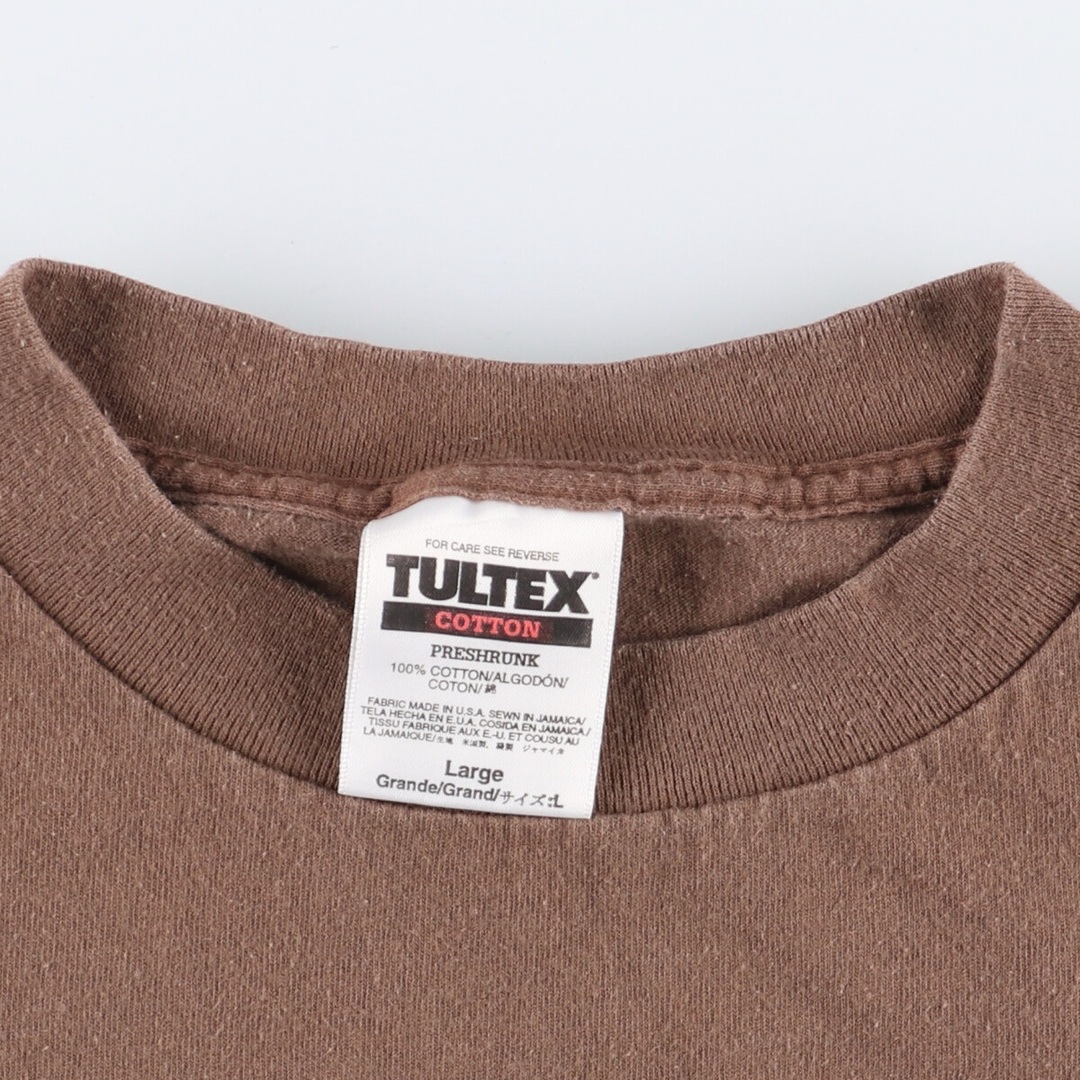 タルテックス TULTEX CADMON'S CALL カエドモンズコール 両面プリント バンドTシャツ バンT メンズL /eaa358131ブラウン系茶色柄