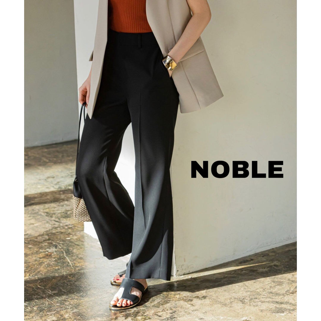 Noble(ノーブル)の新品 NOBLE ノーブル2WAYクロスクロップドパンツ ブラック レディースのパンツ(その他)の商品写真