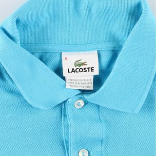 ラコステ LACOSTE 半袖 ポロシャツ 6 メンズL /eaa351456