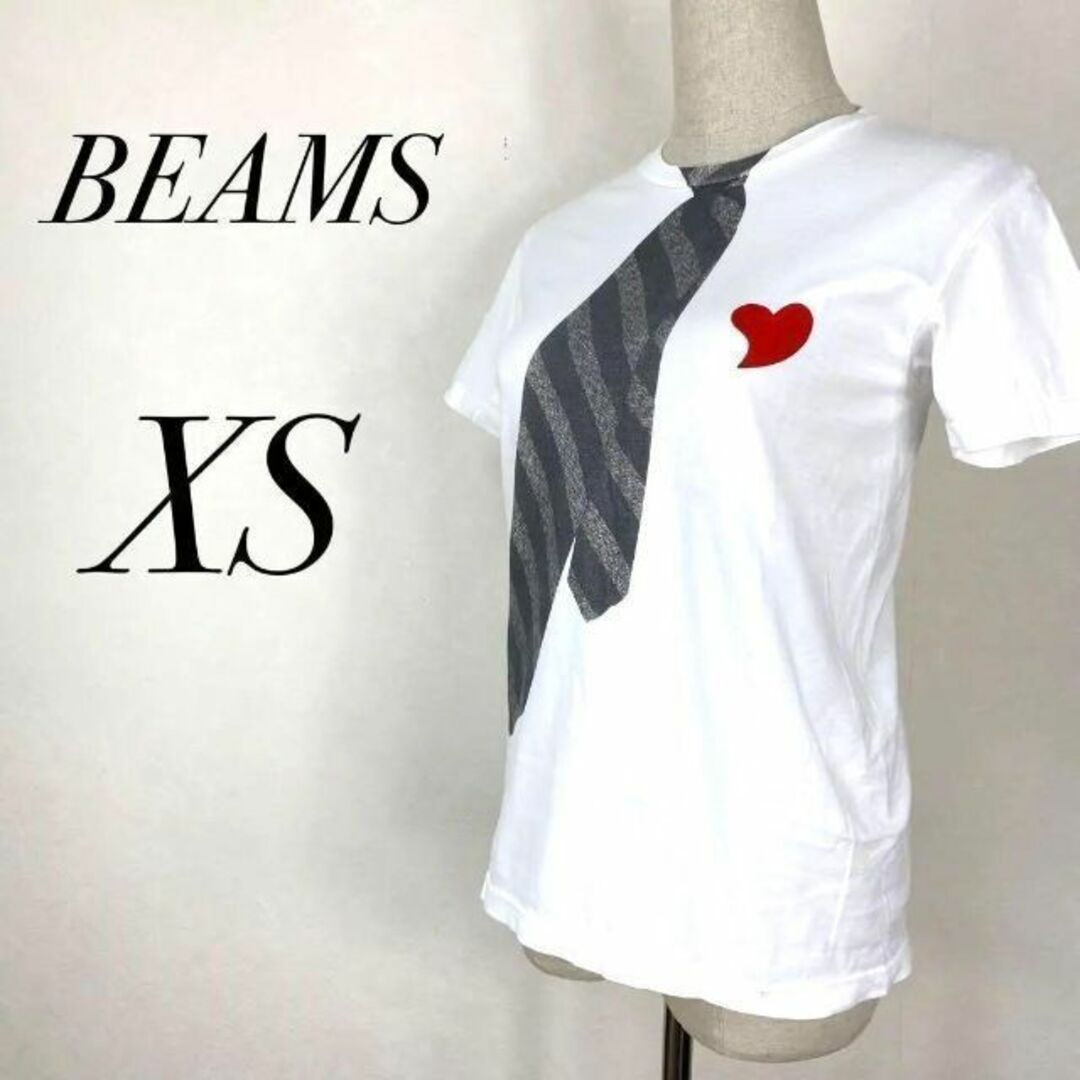 BEAMS(ビームス)のBEAMS　プリントデザインTシャツ　クルーネック　半袖 　個性派　カジュアル レディースのトップス(Tシャツ(半袖/袖なし))の商品写真