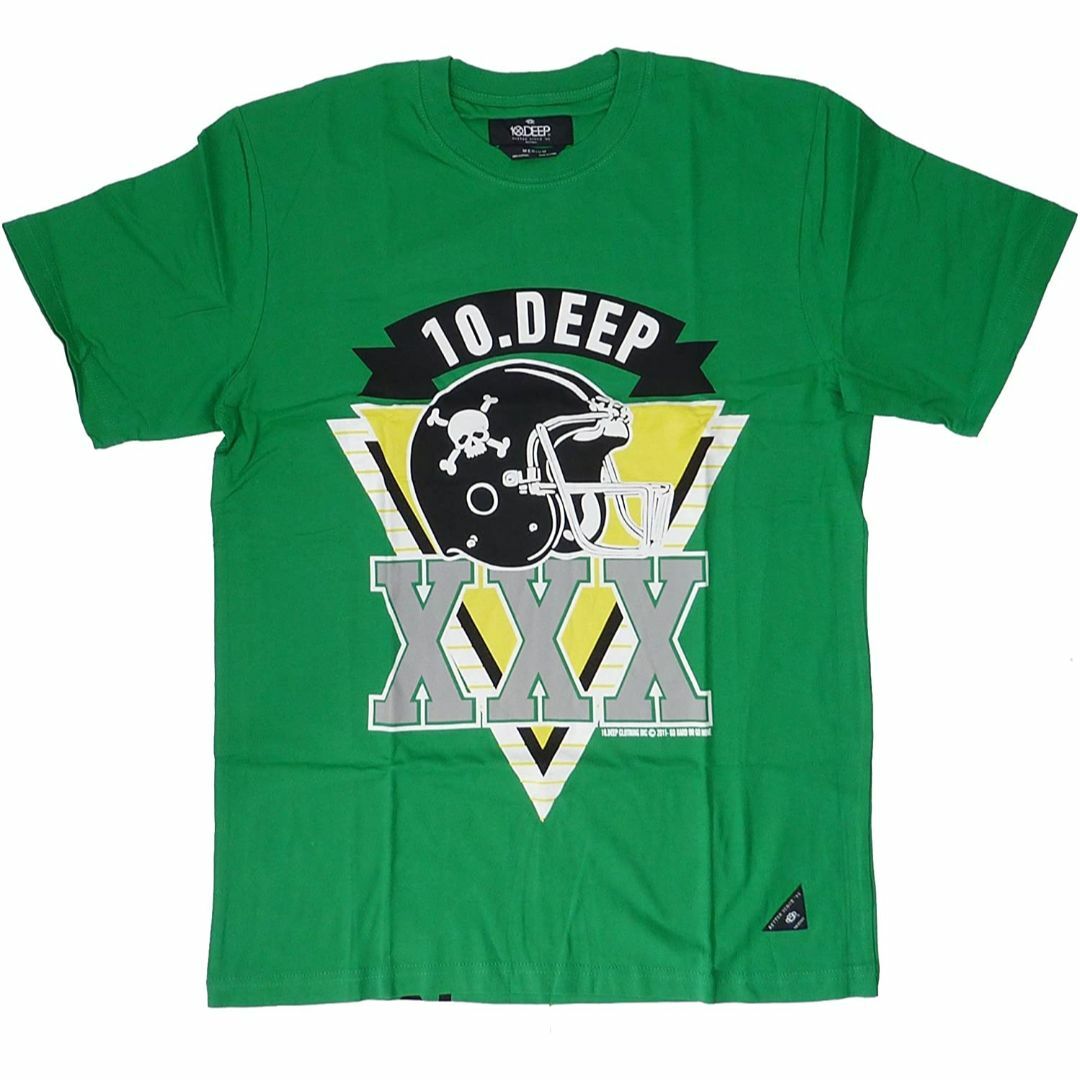 10 DEEP テンディープ XXXロゴ 半袖 Tシャツ グリーン XXL