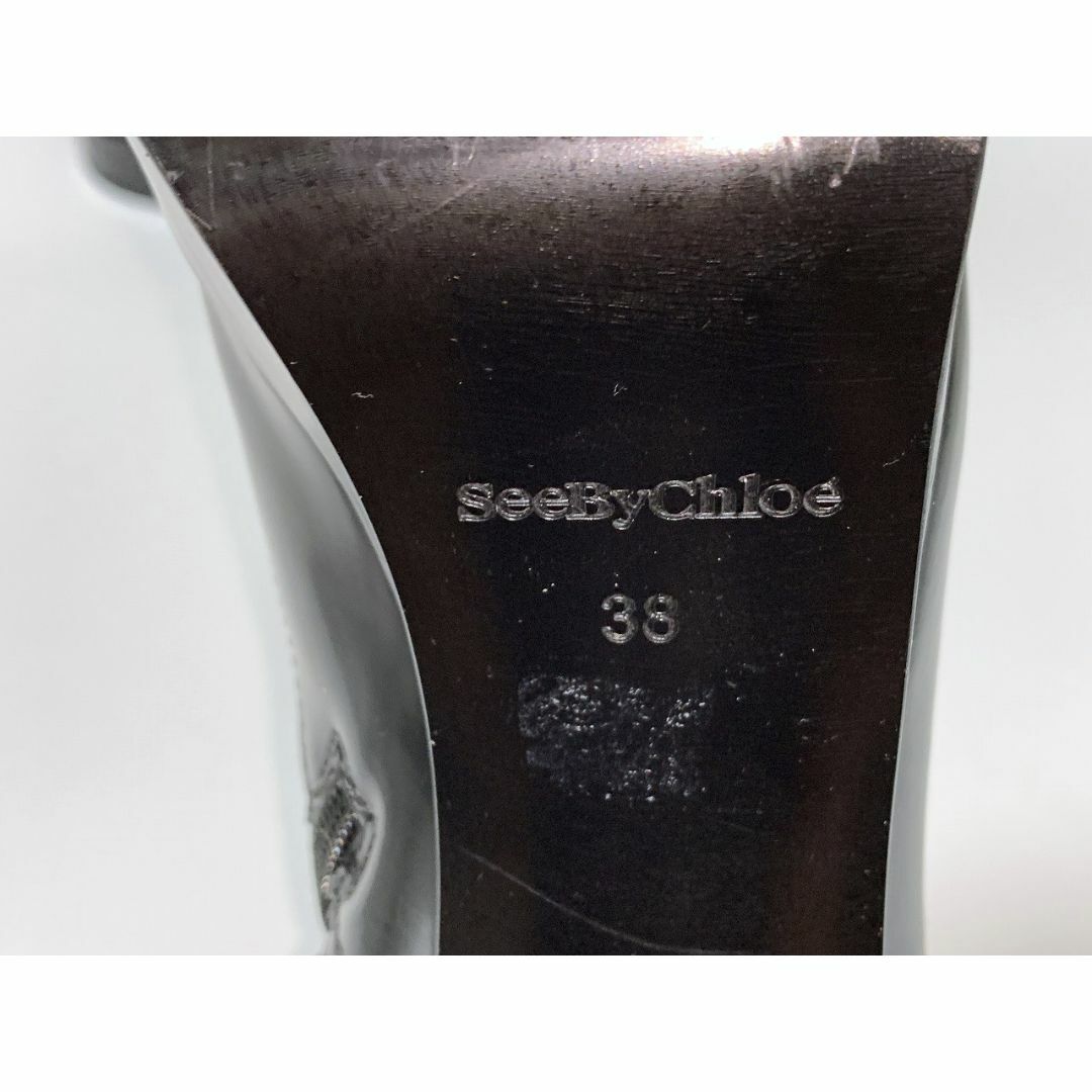 SEE BY CHLOE(シーバイクロエ)のシーバイクロエ 38≒24cm サイドジップブーツ 黒 H レディースの靴/シューズ(ブーツ)の商品写真