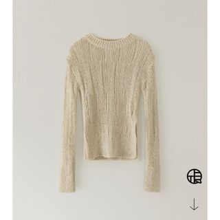 オオトロ(OHOTORO)のohotoro  Diagonal Slit Knit(ニット/セーター)