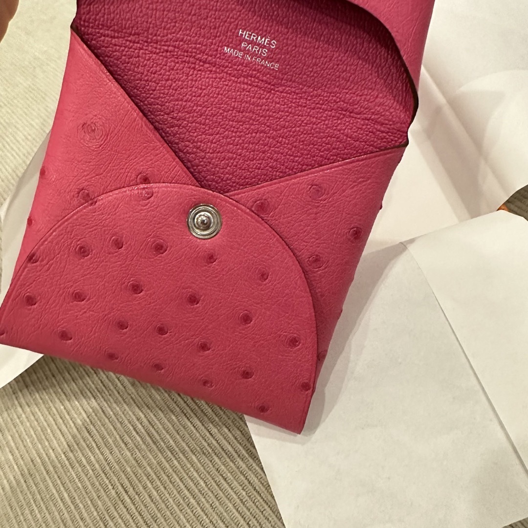Hermes - 新品 HERMES エルメス バスティア 小銭入れ オーストリッチの