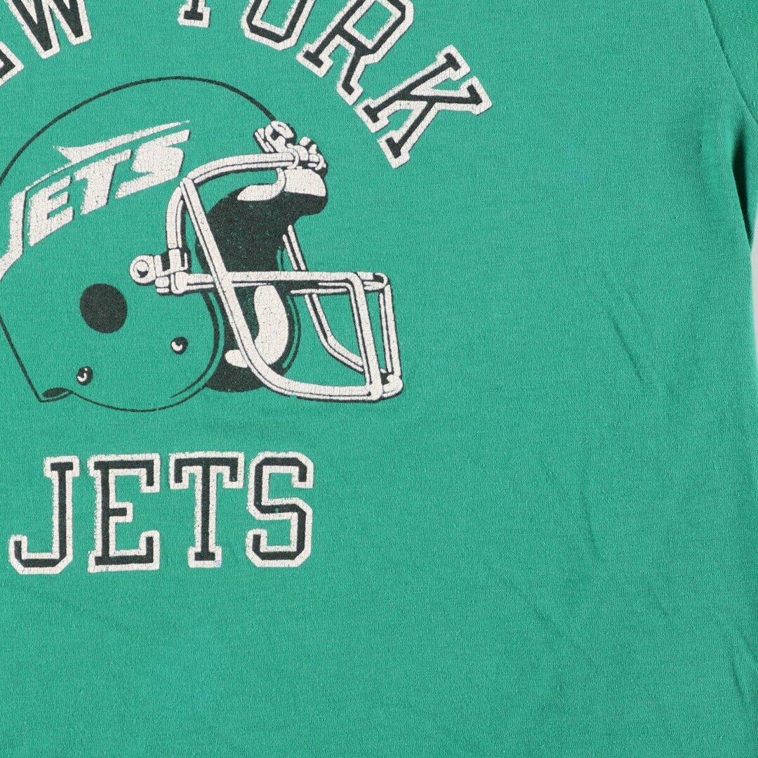 80年代 チャンピオン Champion トリコタグ NFL NEW YORK JETS ニューヨークジェッツ スポーツプリントTシャツ USA製 メンズM ヴィンテージ /eaa357954