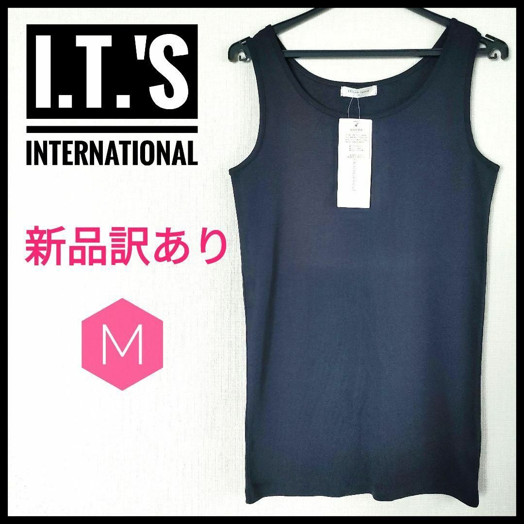 international タンクトップ　ネイビー　M