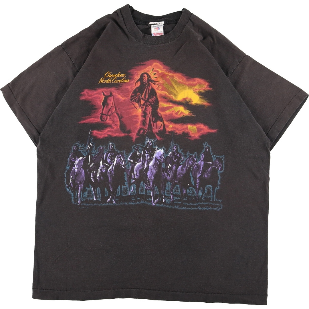 90年代 フルーツオブザルーム FRUIT OF THE ROOM プリントTシャツ USA製 メンズXL ヴィンテージ /eaa357999