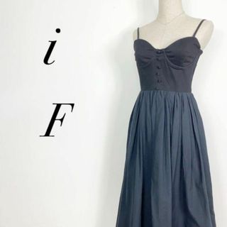 アイ(i)の美品　i アイ　ワンピース　ロングフレアワンピース　ドレス　オケージョン(ロングワンピース/マキシワンピース)