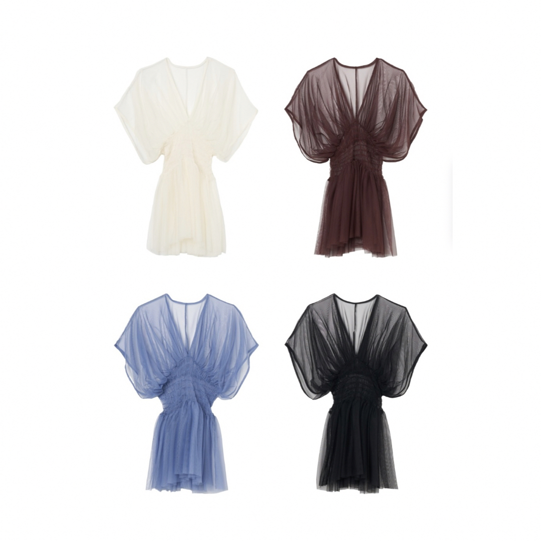 【週末限定値下げ】MARTE sahara Gather Tulle Top