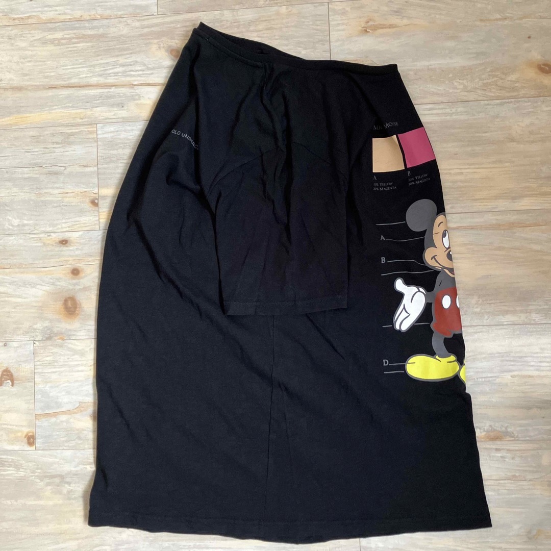 UNDERCOVER(アンダーカバー)のユニクロUNIQLO×ディズニーミッキーマウス　半袖Tシャツ　ブラック黒 メンズのトップス(Tシャツ/カットソー(半袖/袖なし))の商品写真