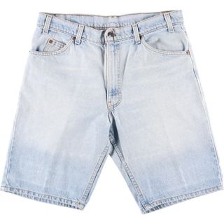 リーバイス(Levi's)の古着 90年代 リーバイス Levi's 550 RELAXED FIT デニムショーツ ハーフパンツ USA製 メンズw34 ヴィンテージ /eaa356321(ショートパンツ)