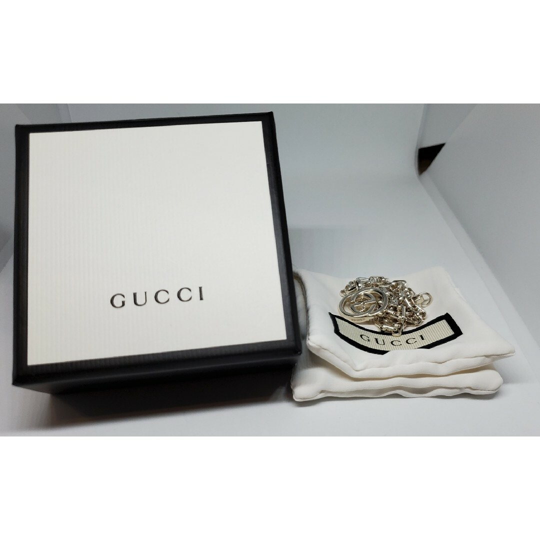 Gucci - 【レア廃盤超美品】インターロッキング G シルバー ネックレス