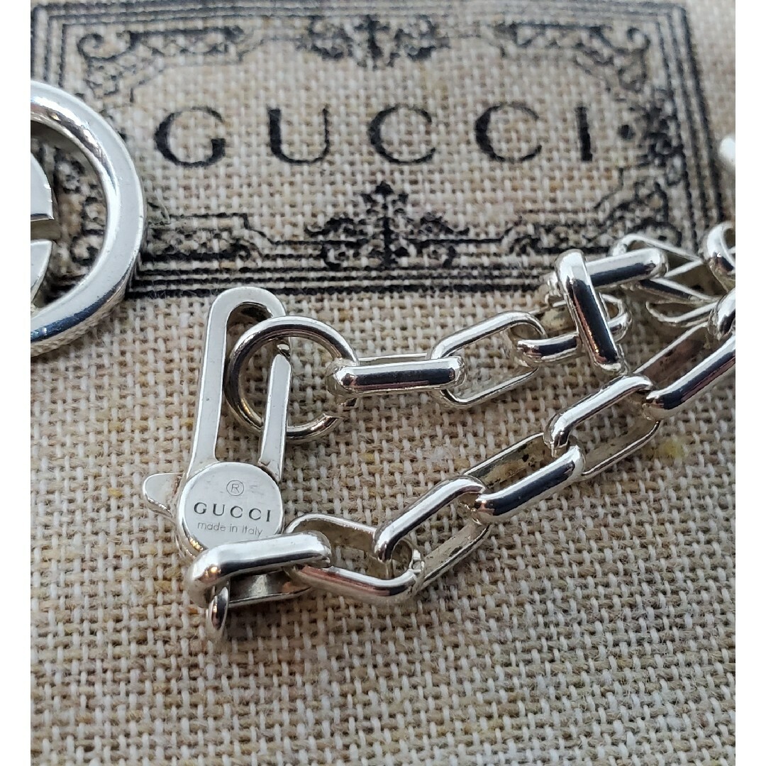 Gucci - 【レア廃盤超美品】インターロッキング G シルバー ネックレス