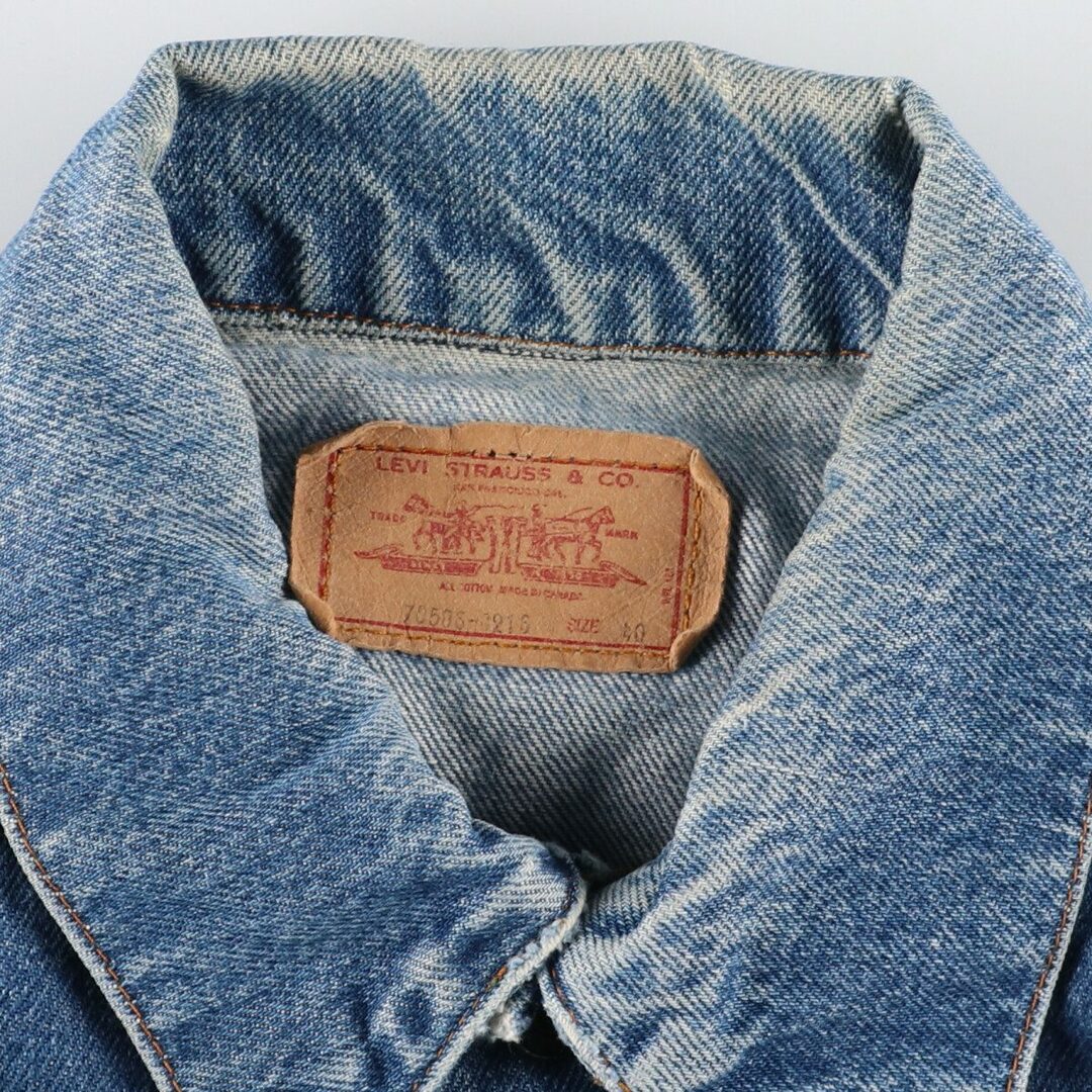 古着 80年代 リーバイス Levi's 70506-0216 デニムジャケット Gジャン カナダ製 メンズM ヴィンテージ /eaa356974