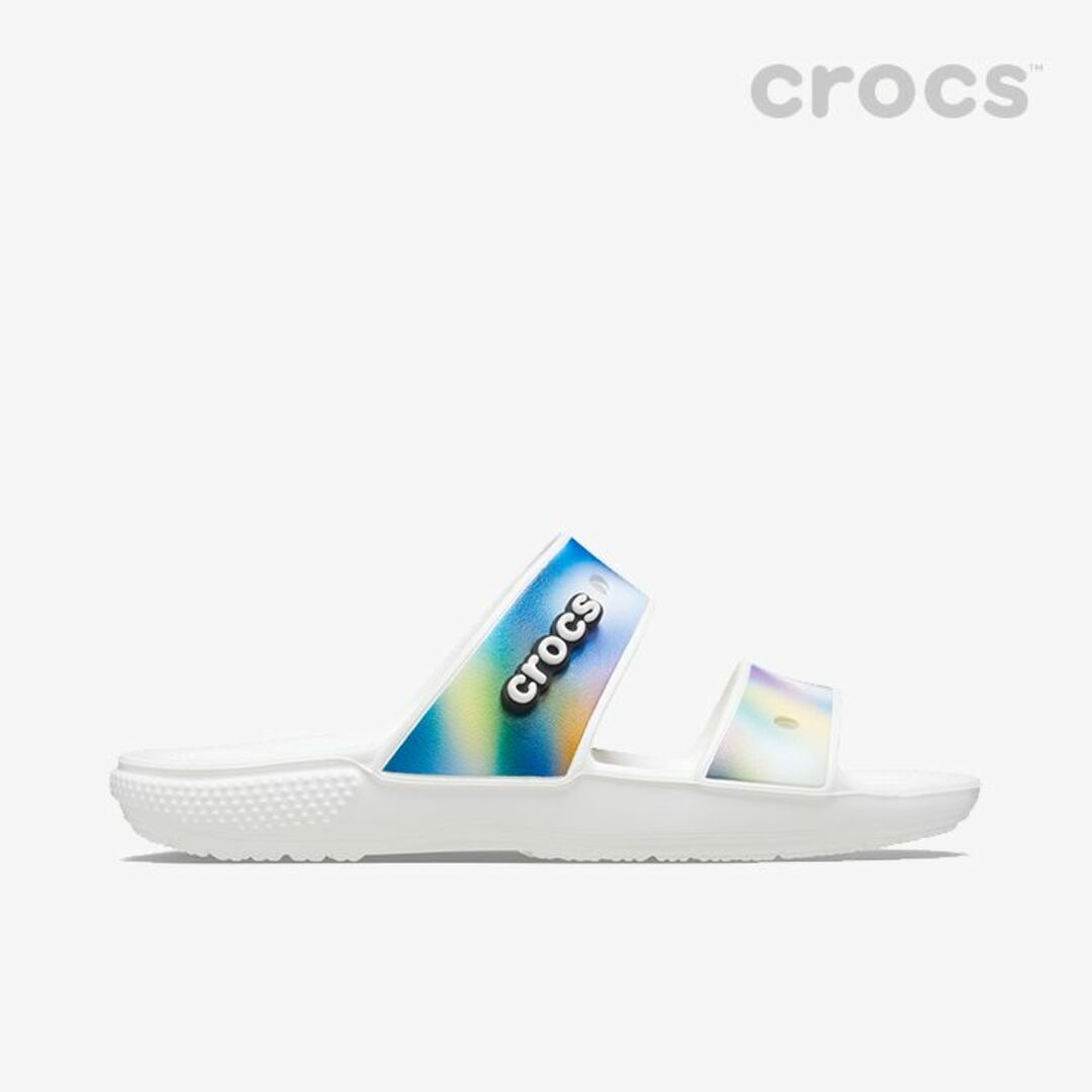 crocs(クロックス)の27cm クロックス クラシック ソーラライズド サンダル ホワイトｘマルチ メンズの靴/シューズ(サンダル)の商品写真