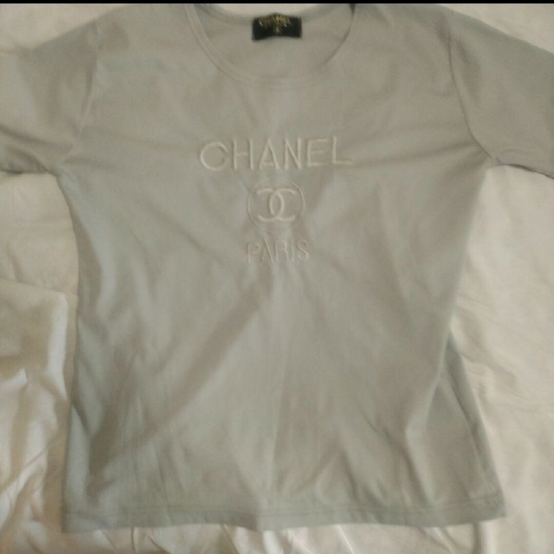 2時間限定‼️CHANELターコイズ色Tシャツ(明日元のお値段に戻します)