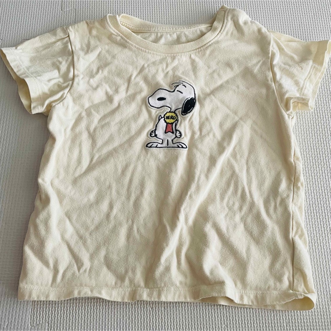 UNIQLO(ユニクロ)のSNOOPY UNIQLO Tシャツ スカート 100 キッズ/ベビー/マタニティのキッズ服女の子用(90cm~)(Tシャツ/カットソー)の商品写真