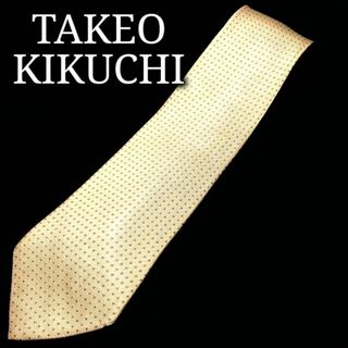 タケオキクチ(TAKEO KIKUCHI)のタケオキクチ ドット ライトイエロー ネクタイ A106-K23(ネクタイ)