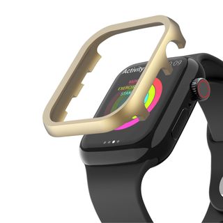 アップルウォッチ(Apple Watch)のアップル ウォッチ 文字盤 メタルフレーム カバー ゴールド41(その他)