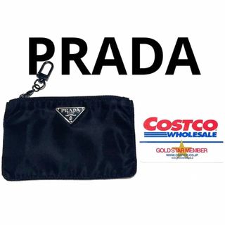 プラダ(PRADA)のプラダ ナイロン 黒 カードケース コインケース 小銭入れ ミニポーチ 小物入れ(財布)