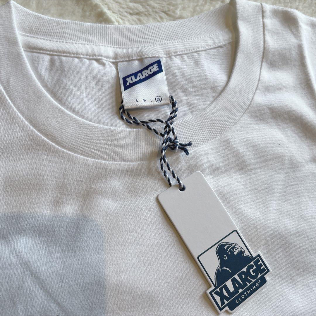 XLARGE(エクストララージ)の最終値下げ エクストララージ ロゴ tシャツ ホワイト XL 新品 未使用 メンズのトップス(Tシャツ/カットソー(半袖/袖なし))の商品写真