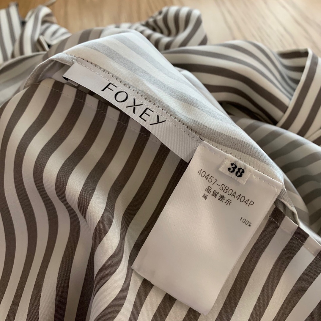 FOXEY - ♡極美品♡ FOXEY シルク素材 リボン ボウタイ ブラウス