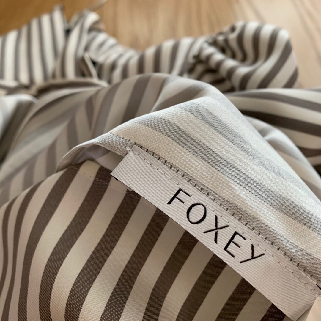 FOXEY - ♡極美品♡ FOXEY シルク素材 リボン ボウタイ ブラウス