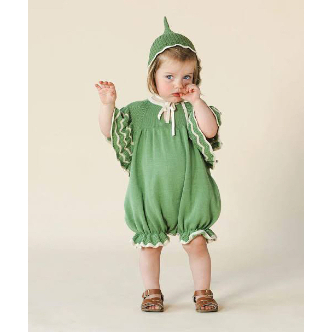 超話題新作 MABLI Gwendolen Romper ロンパース ボンネット セット 超話題新作 MABLI Gwendolen Romper ロンパース ボンネット セット