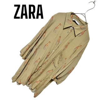 ザラ(ZARA)のZARA キリン柄シャツ(シャツ/ブラウス(半袖/袖なし))