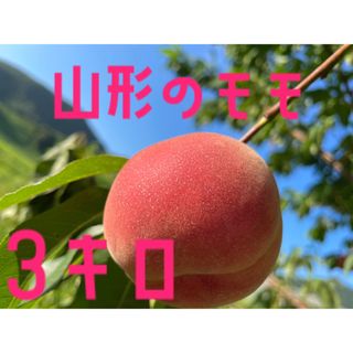 山形のモモ3キロ家庭用(フルーツ)