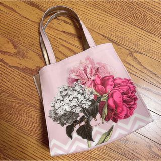 テッドベイカー(TED BAKER)のTED BAKER ラメ入り花模様ビニールバッグ (ハンドバッグ)