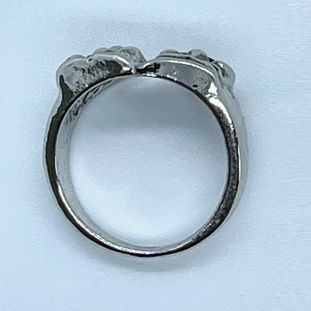ピエロ ツイン リング 指輪 クラウン おしゃれ かっこいい マスク レトロ メンズのアクセサリー(リング(指輪))の商品写真