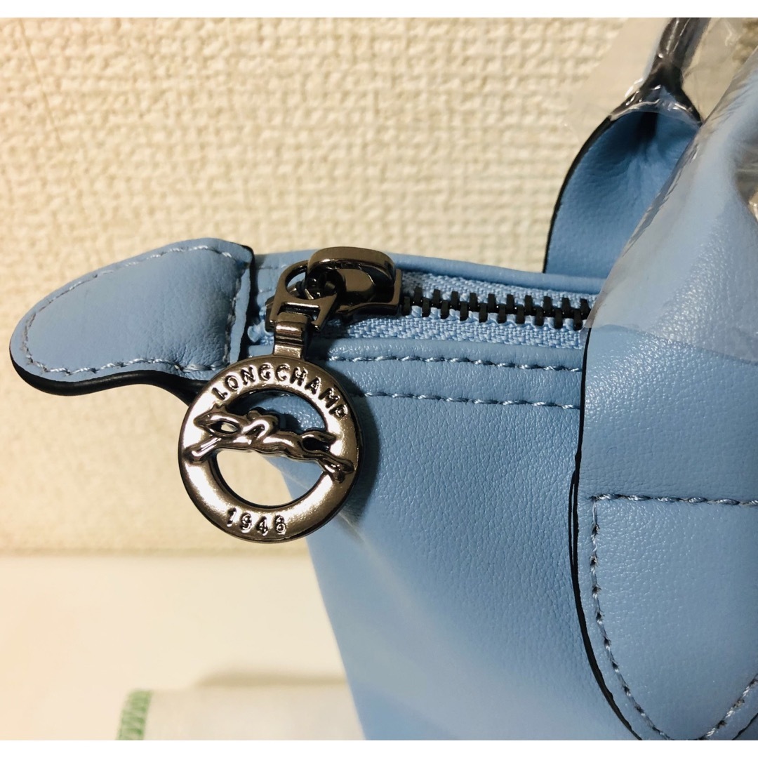 LONGCHAMP(ロンシャン)の【新品】ロンシャンル プリアージュ キュイールXS レザー　ブルー レディースのバッグ(ショルダーバッグ)の商品写真