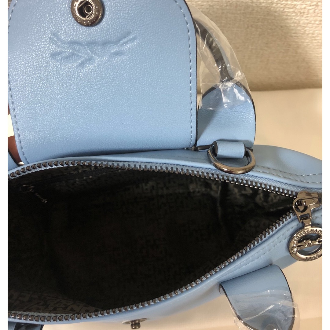 LONGCHAMP(ロンシャン)の【新品】ロンシャンル プリアージュ キュイールXS レザー　ブルー レディースのバッグ(ショルダーバッグ)の商品写真