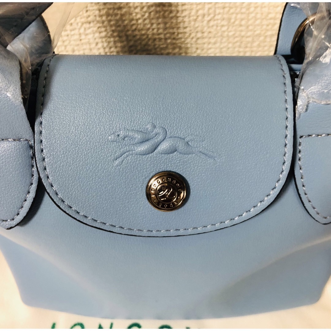 LONGCHAMP(ロンシャン)の【新品】ロンシャンル プリアージュ キュイールXS レザー　ブルー レディースのバッグ(ショルダーバッグ)の商品写真