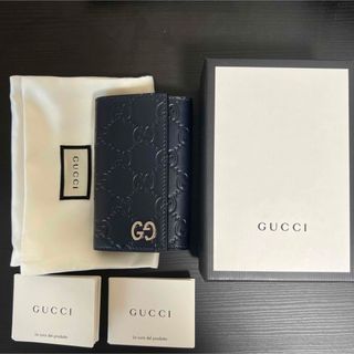 Gucci - 【極美品・希少カラー】GUCCI キーケース ggマーモント 6連