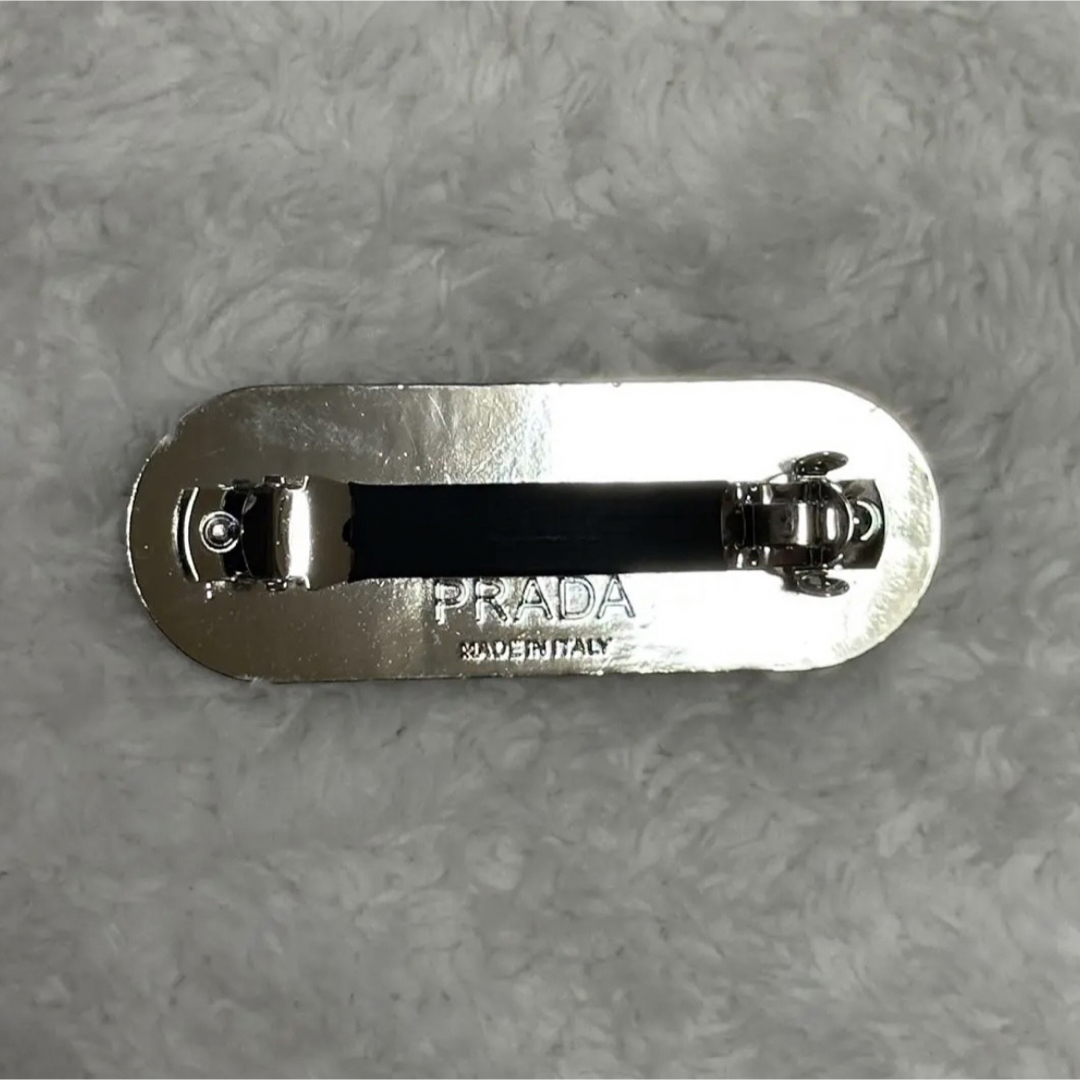 PRADA - 新品未使用 プラダ バレッタ prada ヘアクリップ ブラック PRADA - 新品未使用 プラダ バレッタ prada ヘアクリップ ブラック